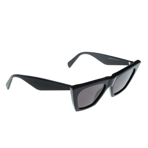 celine cl41468 s sunglasses black|Celine Black CL41468/S Edge Cat Eye Sunglasses.